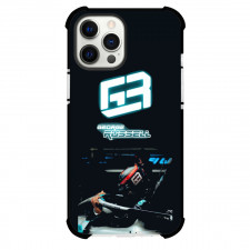 F1 Formula One George Russell Case For iPhone Samsung Galaxy Pixel OnePlus Vivo Xiaomi Asus Sony Motorola Nokia - Glowing Initials Poster