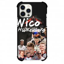F1 Formula One Nico Hulkenberg Case For iPhone Samsung Galaxy Pixel OnePlus Vivo Xiaomi Asus Sony Motorola Nokia - Collage Poster Black Background