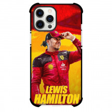 F1 Formula One Lewis Hamilton Phone Case For iPhone And Samsung Galaxy Devices - Lewis Hamilton 44 Ferrari Wearing Cap