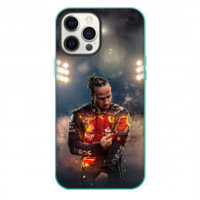 F1 Formula One Lewis Hamilton Phone Case For iPhone Samsung Galaxy Pixel OnePlus Vivo Xiaomi Asus Sony Motorola Nokia - Lewis Hamilton On Fire Poster