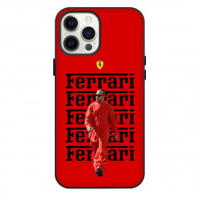 F1 Formula One Lewis Hamilton Phone Case For iPhone Samsung Galaxy Pixel OnePlus Vivo Xiaomi Asus Sony Motorola Nokia - Lewis Hamilton Wear Red Costume On Ferrari Word Art Red Background