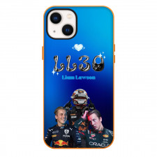 F1 Formula One Liam Lawson Phone Case For iPhone Samsung Galaxy Pixel OnePlus Vivo Xiaomi Asus Sony Motorola Nokia - Liam Lawson LL30 Candid Photo On Blue Background
