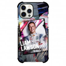 F1 Formula One Liam Lawson Phone Case For iPhone Samsung Galaxy Pixel OnePlus Vivo Xiaomi Asus Sony Motorola Nokia - Liam Lawson Smiling Portrait On Blur Background