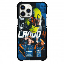 F1 Formula One Lando Norris Phone Case For iPhone And Samsung Galaxy Devices - Lando Norris 4 More Years At McLaren Incoming Poster