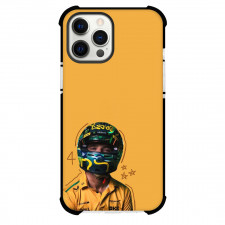 F1 Formula One Lando Norris Phone Case For iPhone Samsung Galaxy Pixel OnePlus Vivo Xiaomi Asus Sony Motorola Nokia - Lando Norris Wear Helmet On Yellow Background