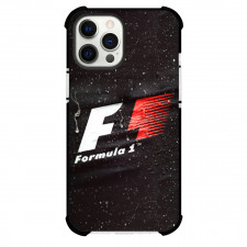 F1 Formula One Phone Case For iPhone And Samsung Galaxy Devices - F1 Formula One Logo On Wet Dark Background