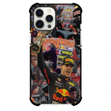 F1 Formula One Max Verstappen Phone Case For iPhone And Samsung Galaxy Devices - Max Verstappen Holding World Champion Trophy Poster