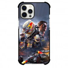 F1 Formula One Max Verstappen Case For iPhone Samsung Galaxy Pixel OnePlus Vivo Xiaomi Asus Sony Motorola Nokia - Lightning Background Poster