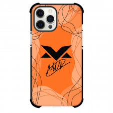 F1 Formula One Max Verstappen Phone Case For iPhone Samsung Galaxy Pixel OnePlus Vivo Xiaomi Asus Sony Motorola Nokia - Max Verstappen Logo With Signature On Orange Background