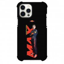 F1 Formula One Max Verstappen Phone Case For iPhone Samsung Galaxy Pixel OnePlus Vivo Xiaomi Asus Sony Motorola Nokia - Max Verstappen Standing With RedBull Racing Suit On Black Background