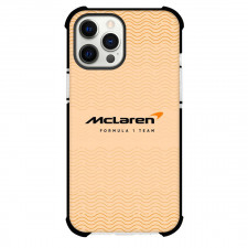 F1 Formula One McLaren Phone Case For iPhone Samsung Galaxy Pixel OnePlus Vivo Xiaomi Asus Sony Motorola Nokia - McLaren F1 Team Logo On Beige Background