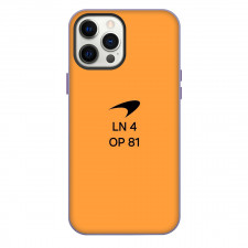 F1 Formula One McLaren Phone Case For iPhone Samsung Galaxy Pixel OnePlus Vivo Xiaomi Asus Sony Motorola Nokia - McLaren LN4 OP81 Logo On Orange Background