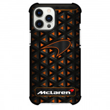 F1 Formula One McLaren Phone Case For iPhone Samsung Galaxy Pixel OnePlus Vivo Xiaomi Asus Sony Motorola Nokia - McLaren Logo On Orange Triangle Background