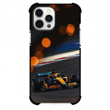 F1 Formula One Team Mc Laren Case For iPhone Samsung Galaxy Pixel OnePlus Vivo Xiaomi Asus Sony Motorola Nokia - Midst of Race Blurred Background