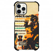 F1 Formula One Team Mc Laren Case For iPhone Samsung Galaxy Pixel OnePlus Vivo Xiaomi Asus Sony Motorola Nokia - Side View Retro Poster