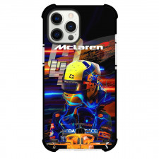 F1 Formula One Team Mc Laren Case For iPhone Samsung Galaxy Pixel OnePlus Vivo Xiaomi Asus Sony Motorola Nokia - With Glowing Waves Poster