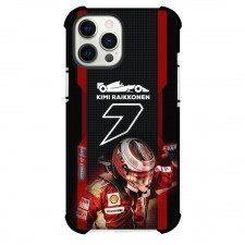 F1 Formula One Kimi Raikkonen Phone Case For iPhone And Samsung Galaxy Devices - Kimi Raikkonen 7 Wearing Racing Suit Poster