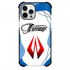 F1 Formula One Kimi Raikkonen Phone Case For iPhone And Samsung Galaxy Devices - Kimi Raikkonen Logo On White Blue Graphic Art