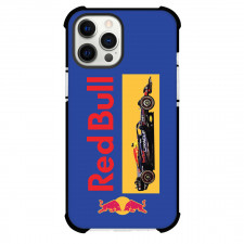 F1 Formula One Redbull Phone Case For iPhone Samsung Galaxy Pixel OnePlus Vivo Xiaomi Asus Sony Motorola Nokia - Redbull Logo And F1 Card On Blue Background