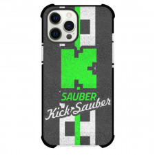 F1 Formula One Team Kick Sauber Case For iPhone Samsung Galaxy Pixel OnePlus Vivo Xiaomi Asus Sony Motorola Nokia - Logo Art Gray Wall Background