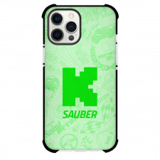 F1 Formula One Team Kick Sauber Case For iPhone Samsung Galaxy Pixel OnePlus Vivo Xiaomi Asus Sony Motorola Nokia - Logo Art Pattern Background