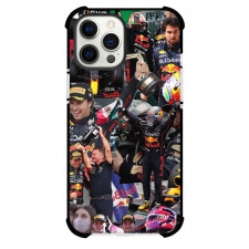 F1 Formula One Sergio Perez Case For iPhone Samsung Galaxy Pixel OnePlus Vivo Xiaomi Asus Sony Motorola Nokia - Collage Art Building Background
