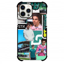 F1 Formula One Lance Stroll Case For iPhone Samsung Galaxy Pixel OnePlus Vivo Xiaomi Asus Sony Motorola Nokia -Minimalist Collage Art