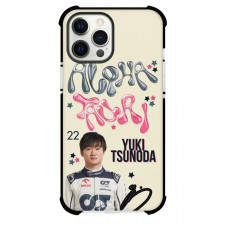 F1 Formula One Yuki Tsunoda Case For iPhone Samsung Galaxy Pixel OnePlus Vivo Xiaomi Asus Sony Motorola Nokia - Futuristic Gleam Poster