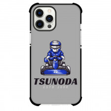 F1 Formula One Yuki Tsunoda Case For iPhone Samsung Galaxy Pixel OnePlus Vivo Xiaomi Asus Sony Motorola Nokia - Logo Gray Background