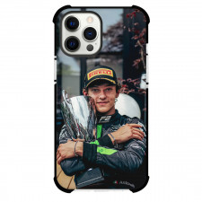 F1 Formula One Andrea Kimi Antonelli Phone Case For iPhone Samsung Galaxy Pixel OnePlus Vivo Xiaomi Asus Sony Motorola Nokia - Andrea Kimi Antonelli Portrait With Trophy Poster