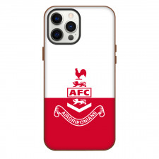 Airdrieonians Phone Case For iPhone Samsung Galaxy Pixel OnePlus Vivo Xiaomi Asus Sony Motorola Nokia - Logo Red And White Background Football Club