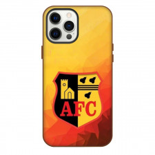 Alvechurch Phone Case For iPhone Samsung Galaxy Pixel OnePlus Vivo Xiaomi Asus Sony Motorola Nokia - Logo In Yellow Orange Gradient Background Football Club