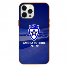 Amora FC Phone Case For iPhone Samsung Galaxy Pixel OnePlus Vivo Xiaomi Asus Sony Motorola Nokia - Amora FC Logo On Blue Effect Stadium Background