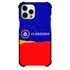 FC Andorra Phone Case For iPhone Samsung Galaxy Pixel OnePlus Vivo Xiaomi Asus Sony Motorola Nokia - FC Andorra Logo On Blue Red Background Football Club