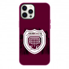 Arbroath Phone Case For iPhone Samsung Galaxy Pixel OnePlus Vivo Xiaomi Asus Sony Motorola Nokia - Logo Purple Statue Background Football Club
