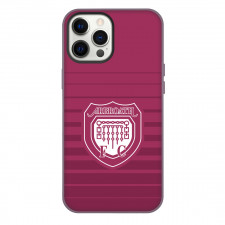 Arbroath Phone Case For iPhone Samsung Galaxy Pixel OnePlus Vivo Xiaomi Asus Sony Motorola Nokia - Logo In Purple Shades Background Football Club
