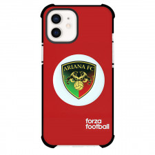 Ariana FC Phone Case For iPhone Samsung Galaxy Pixel OnePlus Vivo Xiaomi Asus Sony Motorola Nokia - Ariana FC Logo On White Round Red Background Football Club