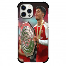Arsenal F.C. Kai Havertz Phone Case For iPhone And Samsung Galaxy Devices - Kai Havertz Holding Community Shield 2023 Trophy