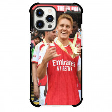 Arsenal F.C. Martin Odegaard Phone Case For iPhone And Samsung Galaxy Devices - Martin Odegaard Holding Community Shield 2023 Medel