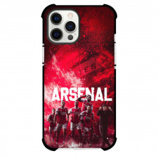 Arsenal F.C. Phone Case For iPhone and Samsung Galaxy Devices - Arsenal F.C. Team Poster Red Graphic Art