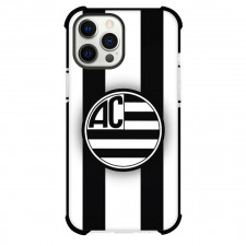 Athletic Club MG Phone Case For iPhone Samsung Galaxy Pixel OnePlus Vivo Xiaomi Asus Sony Motorola Nokia - Athletic Club MG Logo with Black and White Vertical Stripe