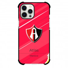 Atlas Futbol Club Phone Case For iPhone Samsung Galaxy Pixel OnePlus Vivo Xiaomi Asus Sony Motorola Nokia - Atlas Futbol Club Logo with Diagonal Stripe Red Effect