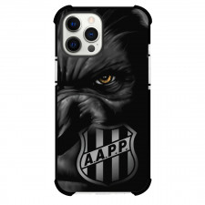 Associacao Atletica Ponte Preta Phone Case For iPhone Samsung Galaxy Pixel OnePlus Vivo Xiaomi Asus Sony Motorola Nokia - Associacao Atletica Ponte Preta Logo with Wolf Shadow Background