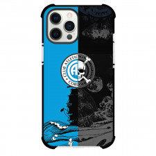 Club Atletico Belgrano Phone Case For iPhone Samsung Galaxy Pixel OnePlus Vivo Xiaomi Asus Sony Motorola Nokia - Club Atletico Belgrano Pirate Ship Waves and Skull Theme Effect with Logo