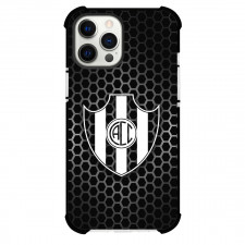 Club Atletico Central Cordoba Phone Case For iPhone Samsung Galaxy Pixel OnePlus Vivo Xiaomi Asus Sony Motorola Nokia - Club Atletico Central Cordoba Hexagon Pattern with Logo Black Effect