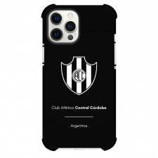 Club Atletico Central Cordoba Phone Case For iPhone Samsung Galaxy Pixel OnePlus Vivo Xiaomi Asus Sony Motorola Nokia - Club Atletico Central Cordoba Logo With Black Background