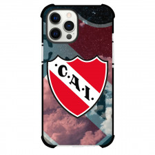 Club Atletico Independiente Phone Case For iPhone Samsung Galaxy Pixel OnePlus Vivo Xiaomi Asus Sony Motorola Nokia - Club Atletico Independiente Flag with Logo Cloud Effect