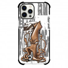 Club Atletico Platense Phone Case For iPhone Samsung Galaxy Pixel OnePlus Vivo Xiaomi Asus Sony Motorola Nokia - Club Atletico Platense Mascot is Posing with a Soccer Ball