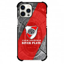 Club Atletico River Plate Phone Case For iPhone Samsung Galaxy Pixel OnePlus Vivo Xiaomi Asus Sony Motorola Nokia - Club Atletico River Plate Black and White Stadium with Logo Diagonal Stripe