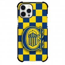 Club Atletico Rosario Central Phone Case For iPhone Samsung Galaxy Pixel OnePlus Vivo Xiaomi Asus Sony Motorola Nokia - Club Atletico Rosario Central Logo with Yellow Blue Checker
